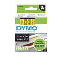 Standardowa taśma Dymo D1 - 19mm x 7m - czarny/żółta (S0720880)