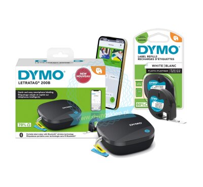 Drukarka etykiet Dymo przenośna LT200B + TAŚMA GRATIS