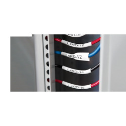 Taśma/rurka termokurczliwa Dymo Rhino 19mm x 1,5m, na kabel o Ǿ Min. 4.64mm – Max. 8.70mm, biała