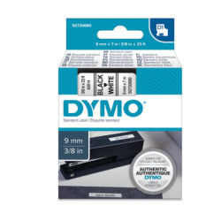 Standardowa taśma Dymo D1 - 9mm x 7m - czarny/biała (S0720680)