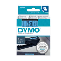 Standardowa taśma Dymo D1 - 9mm x 7m - czarny/niebieska (S0720710)