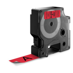 Standardowa taśma Dymo D1 - 19mm x 7m - czarny/czerwona (S0720870)
