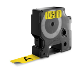 Standardowa taśma Dymo D1 - 19mm x 7m - czarny/żółta (S0720880)