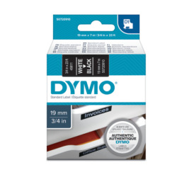 Standardowa taśma Dymo D1 - 19mm x 7m - biały/czarna (S0720910)