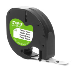 Taśma papierowa Dymo LetraTAG 12mm x 4m - biała (59421)