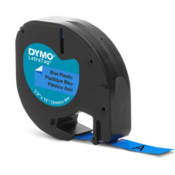 Taśma plastikowa Dymo LetraTAG 12mm x 4m - niebieska