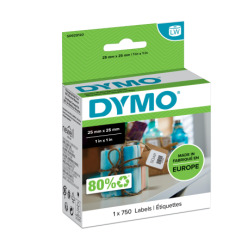 Etykiety Dymo uniwersalne kwadratowe 25 × 25 mm