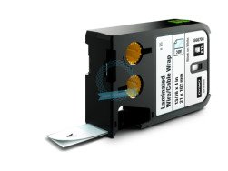 RHINO XTL laminowane opaski na kable i przewody 21 mm x 102 mm - czarne na białym