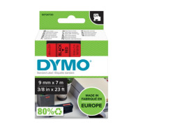 Standardowa taśma Dymo D1 - 9mm x 7m - czarny/czerwona (S0720720)