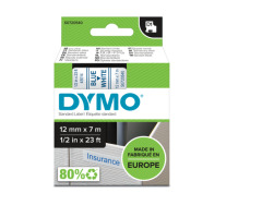 Standardowa taśma Dymo D1 - 12mm x 7m - niebieski/biała (S0720540)