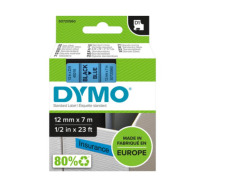 Standardowa taśma Dymo D1 - 12mm x 7m - czarny/niebieska (S0720560)