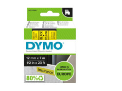 Standardowa taśma Dymo D1 - 12mm x 7m - czarny/żółta (S0720580)