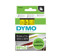 Standardowa taśma Dymo D1 - 19mm x 7m - czarny/żółta (S0720880)