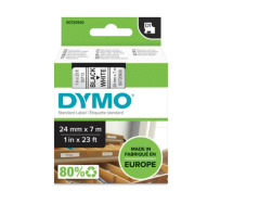 Standardowa taśma Dymo D1 - 24mm x 7m - czarny/biała (S0720930)