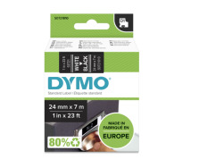 Standardowa taśma Dymo D1 - 24mm x 7m - biały/czarna (S0721010)