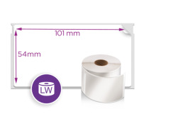 Etykieta Dymo duża 101 x 54mm, 220 etykiet, OEM