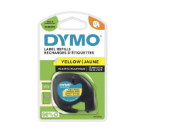 Taśma plastikowa Dymo LetraTAG 12mm x 4m - żółta (59423)