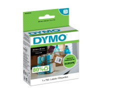 Etykiety Dymo uniwersalne kwadratowe 25 × 25 mm